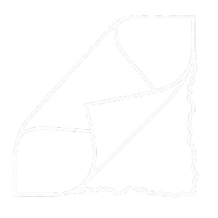 Minimalist white line art icon of a soft fabric swatch, representing premium eco-suede texture for bABP headwear specifications